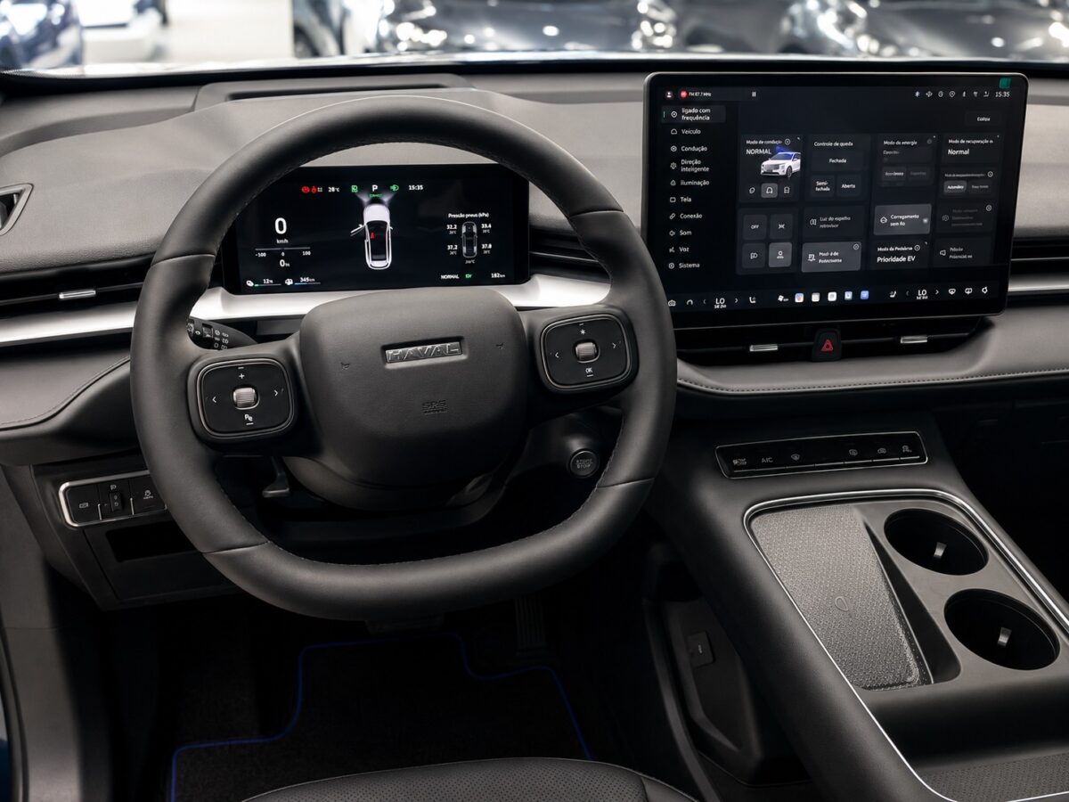 Central multimídia do Haval H6 2026 concentra funções do carro e amplia personalização
