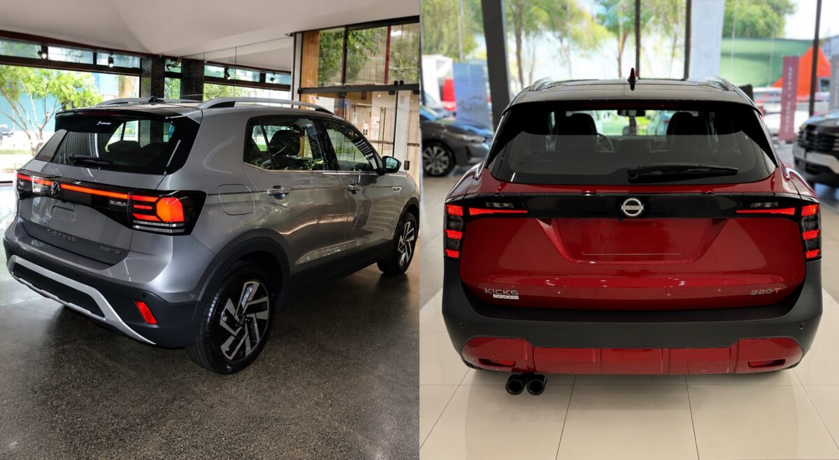 Nissan Kicks Platinum x Volkswagen T-Cross Highline: qual SUV entrega mais por quase R$ 200 mil?