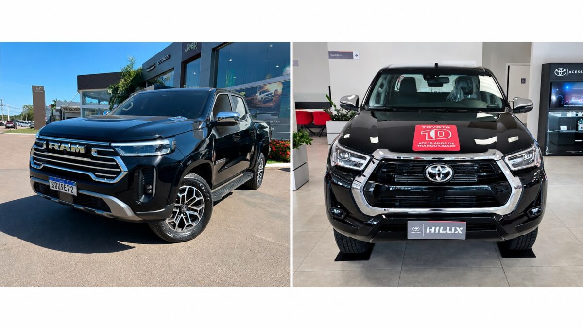 Ram Dakota Laramie vs Toyota Hilux SRX: tecnologia vence a tradição?