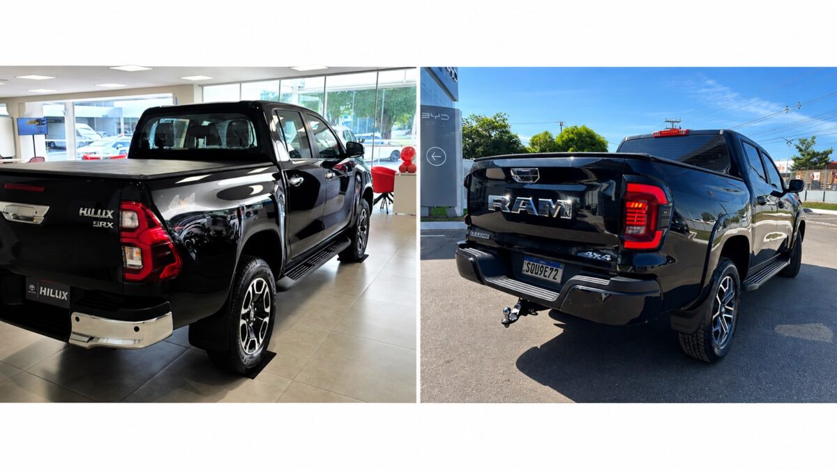 Ram Dakota Laramie vs Toyota Hilux SRX: tecnologia vence a tradição?