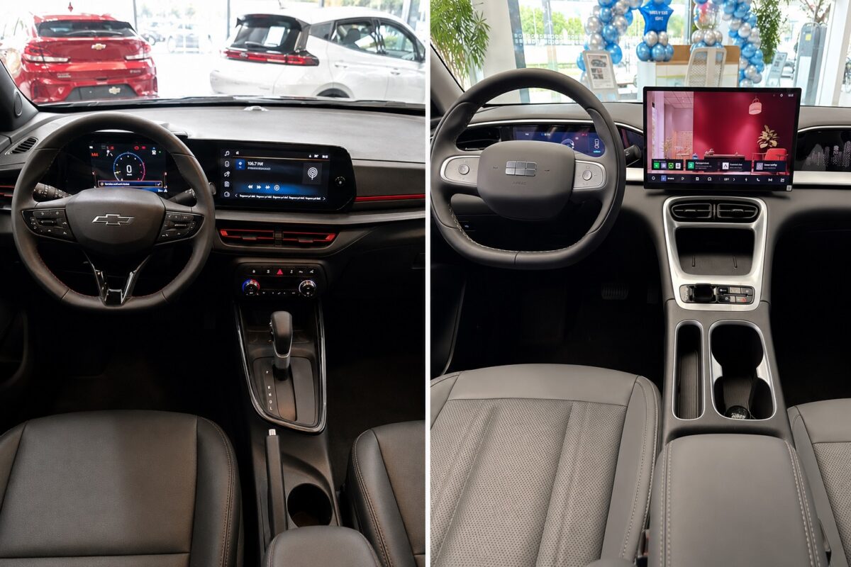 Geely EX2 Max ou Chevrolet Sonic RS: qual entrega o melhor custo-benefício?