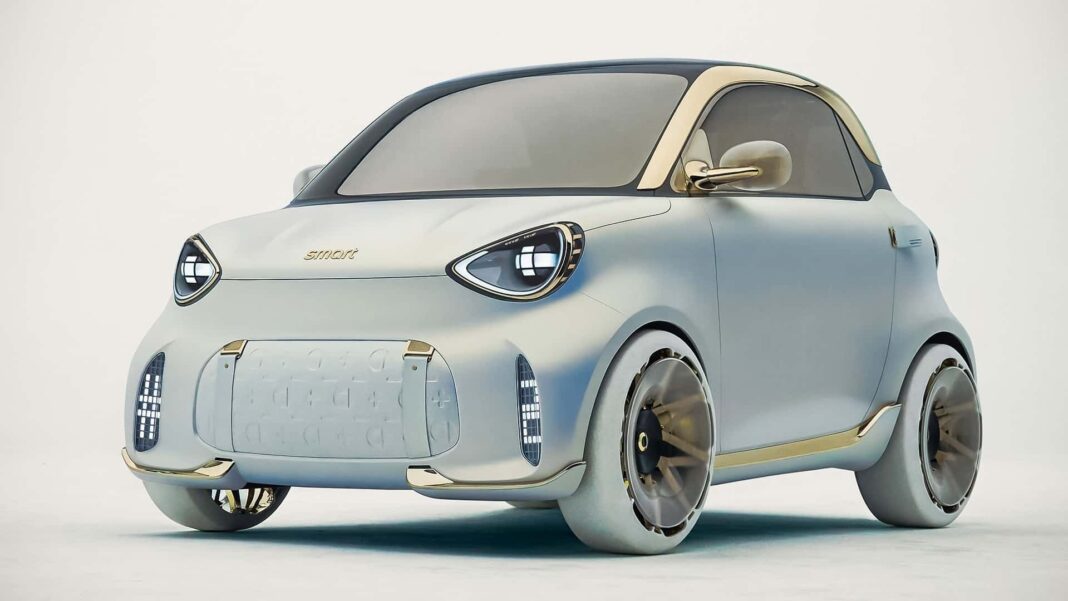 Smart #2 Concept oferece até 300 km de autonomia e bateria de 35,7 kWh Smart #2 Concept oferece até 300 km de autonomia e bateria de 35,7 kWh