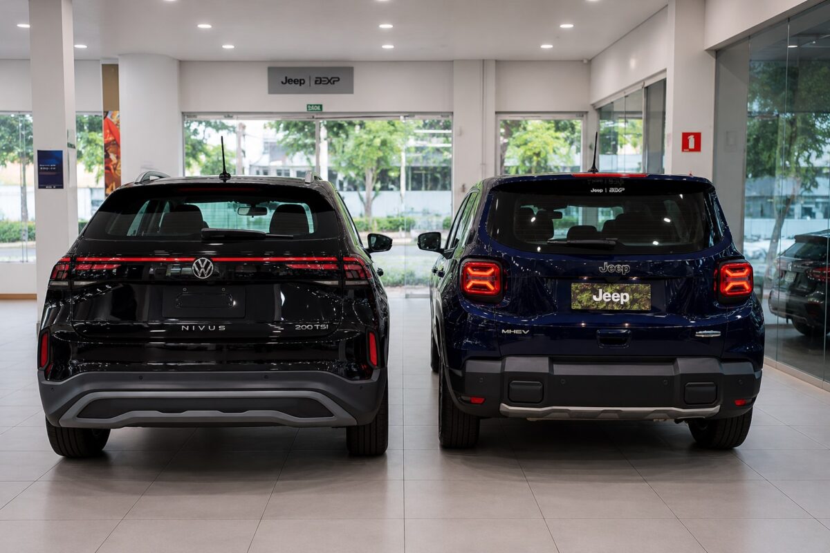 Comparativo: Volkswagen Nivus Comfortline ou Jeep Renegade Longitude T270 MHEV? Descubra o vencedor
