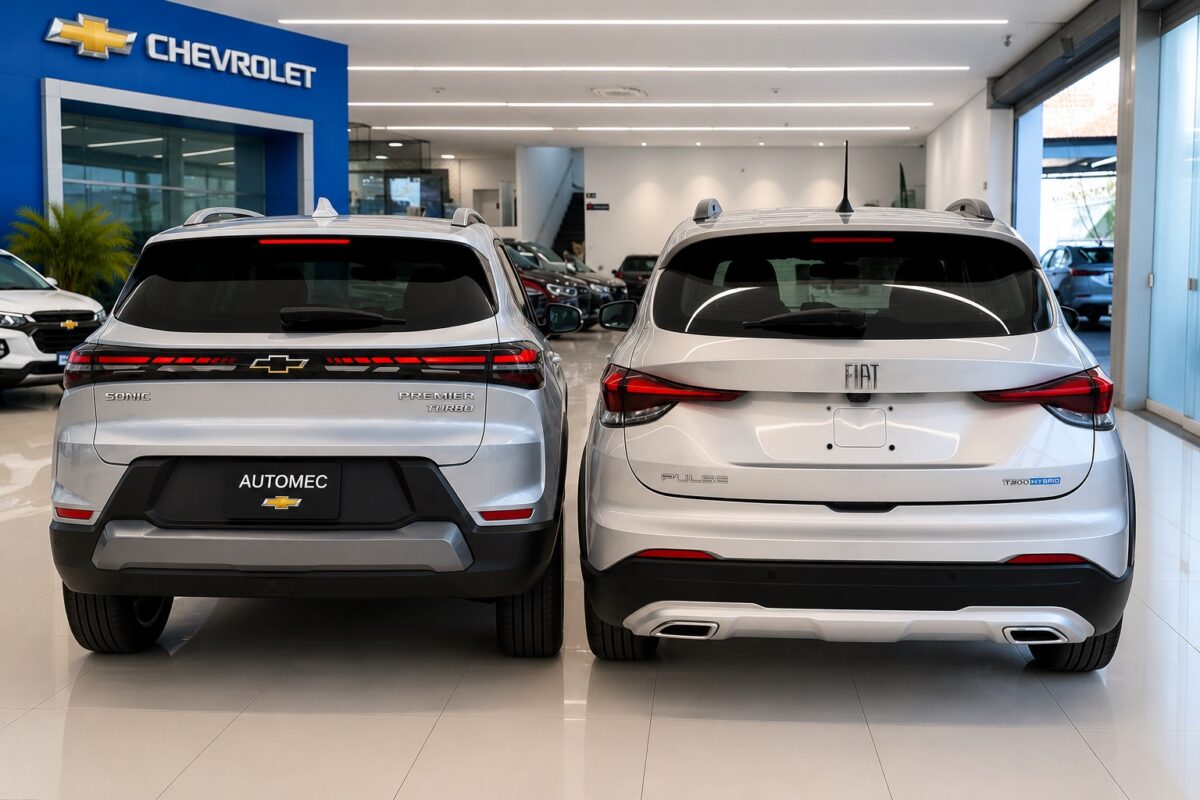 Chevrolet Sonic Premier ou Fiat Pulse Audace Hybrid: qual vale mais a pena?