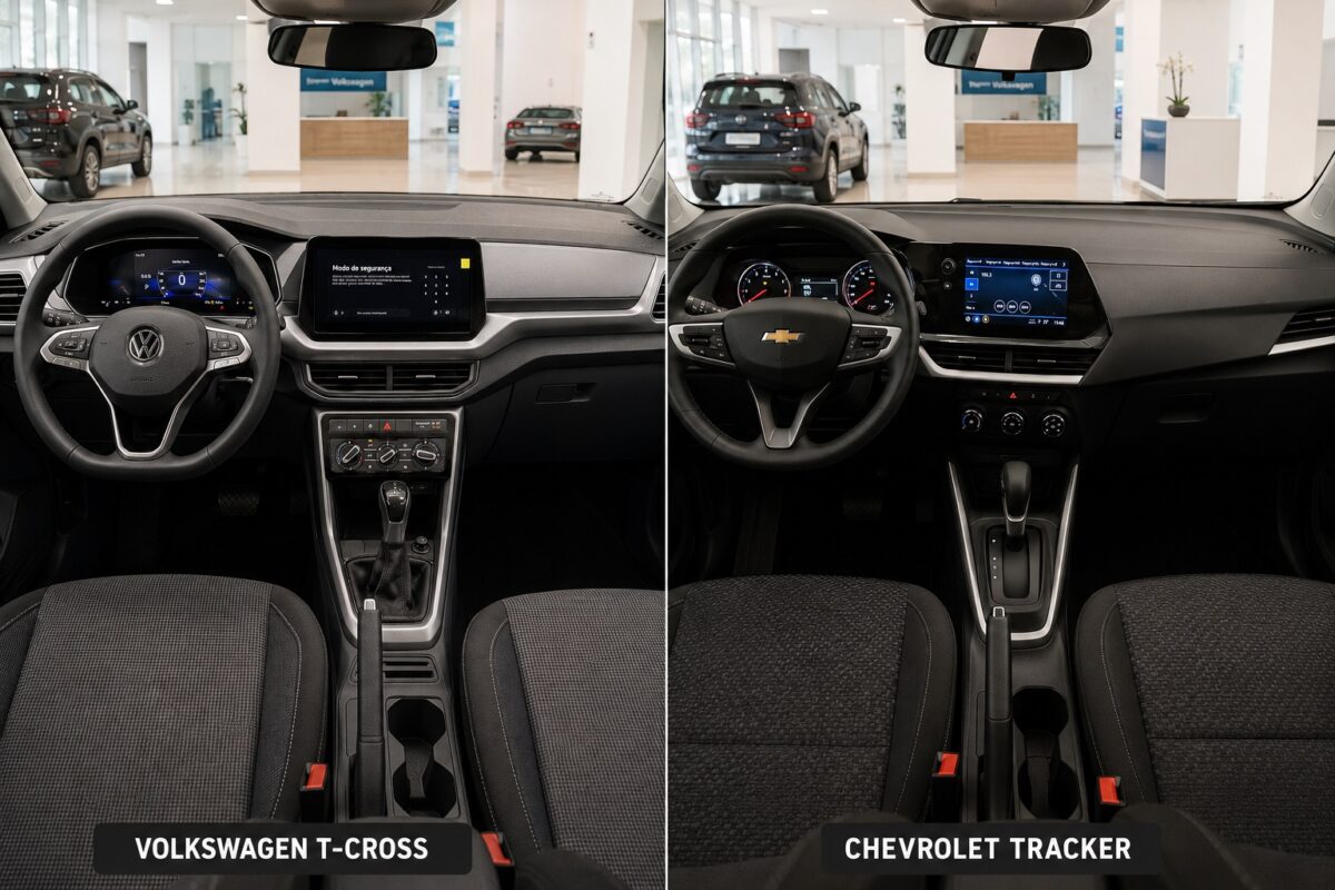 Tracker AT ou T-Cross Sense: R$ 100 separam os dois SUVs para PcD