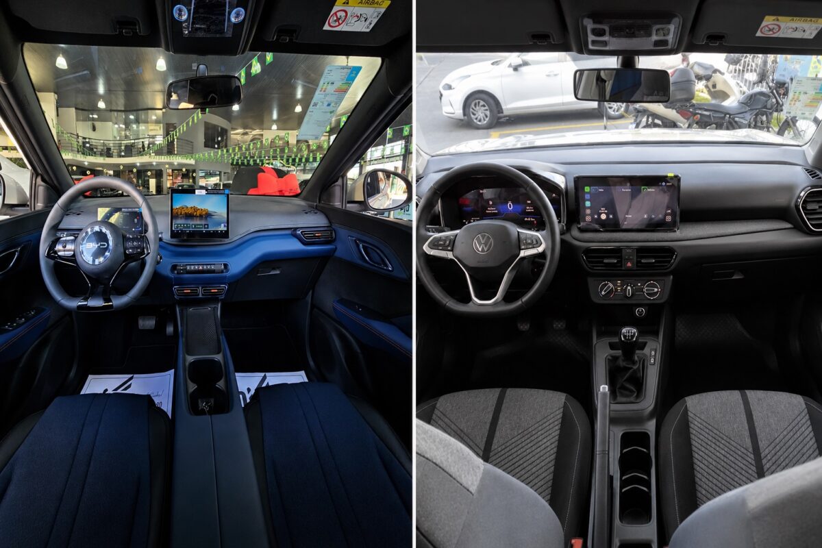BYD Dolphin Mini x Volkswagen Tera 170 TSI manual: qual entrega mais por cerca de R$ 120 mil?