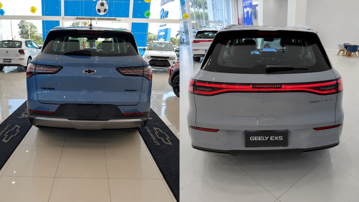 Geely EX5 vs Chevrolet Captiva EV: qual SUV elétrico vale mais a pena?