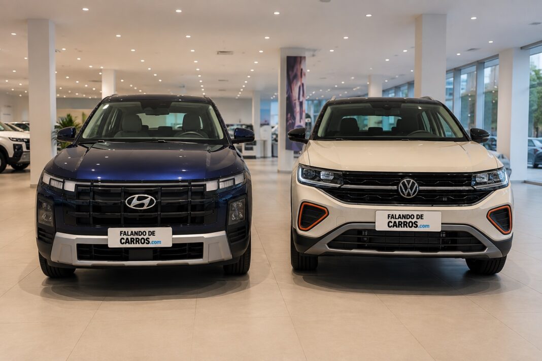 Volkswagen T-Cross Extreme vs Hyundai Creta Ultimate: qual SUV compacto vale mais a pena?