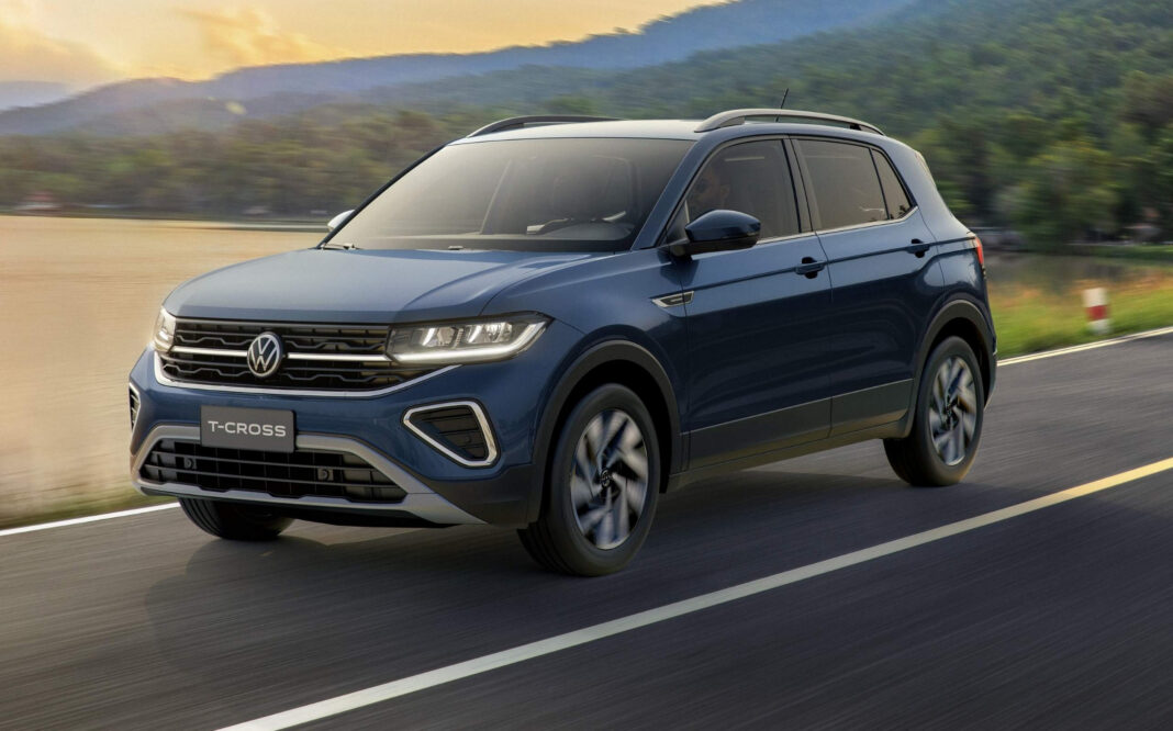 Volkswagen T-Cross 2027 estreia com câmbio de 8 marchas, mais equipamentos e pacote inédito para a versão de entrada Volkswagen T-Cross 2027 estreia com câmbio de 8 marchas, mais equipamentos e pacote inédito para a versão de entrada