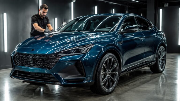 Inspeção da pintura antes da vitrificação do carro