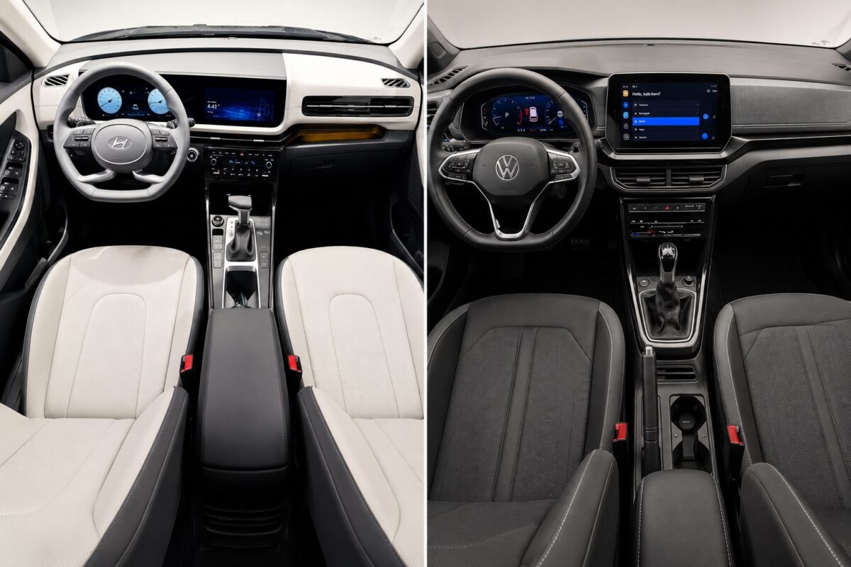Volkswagen T-Cross Extreme vs Hyundai Creta Ultimate: qual SUV compacto vale mais a pena?