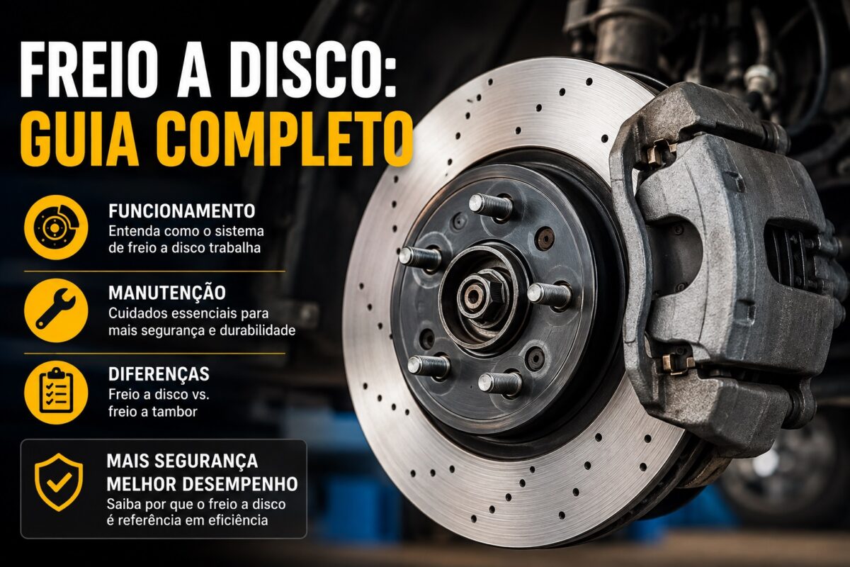 Freio a disco: guia completo sobre funcionamento, manutenção e diferenças