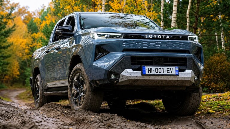 Nova Toyota Hilux em percurso off-road