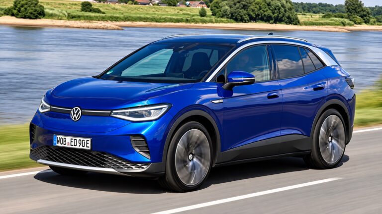 Volkswagen ID.4 Pro elétrico em movimento na estrada