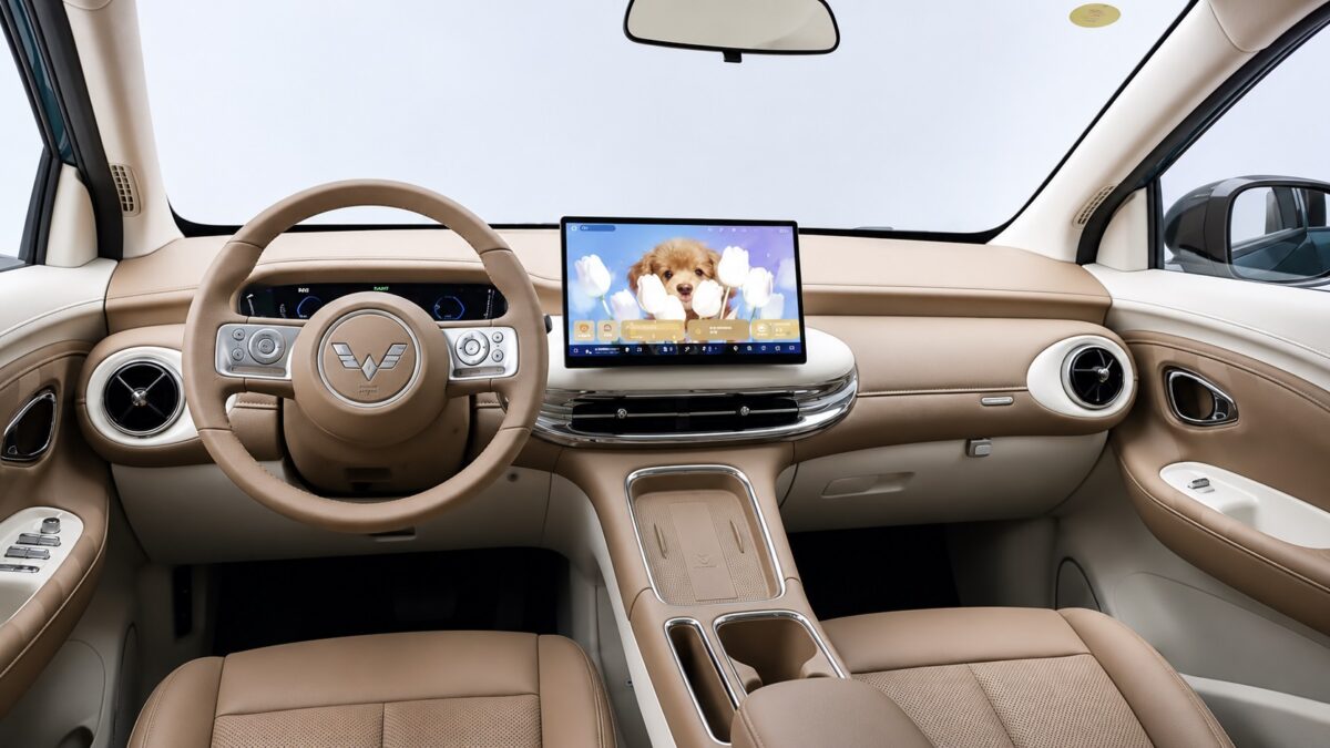 Interior do Wuling Bingo Pro elétrico